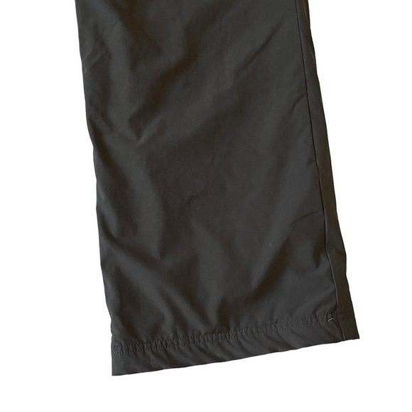 Eddie Bauer Womens Flexion Polar Lined Pants Straight Black Green 8P #1315 - Picture 7 of 9